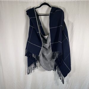 LOFT Wrap Sweater Women's One Size Blue Soft Shrug Open Front